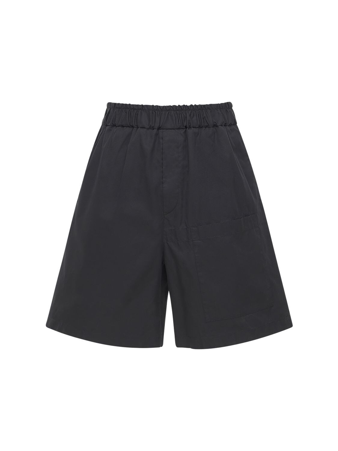 JIL SANDER COTTON GABARDINE SHORTS,73I4UY008-MDAX0