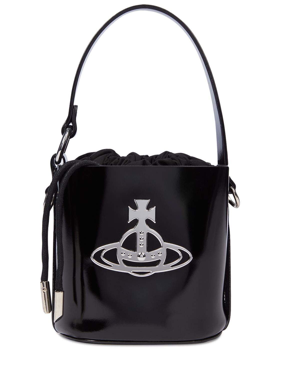 Vivienne Westwood Sally Orb-plaque Bucket Bag In Black | ModeSens