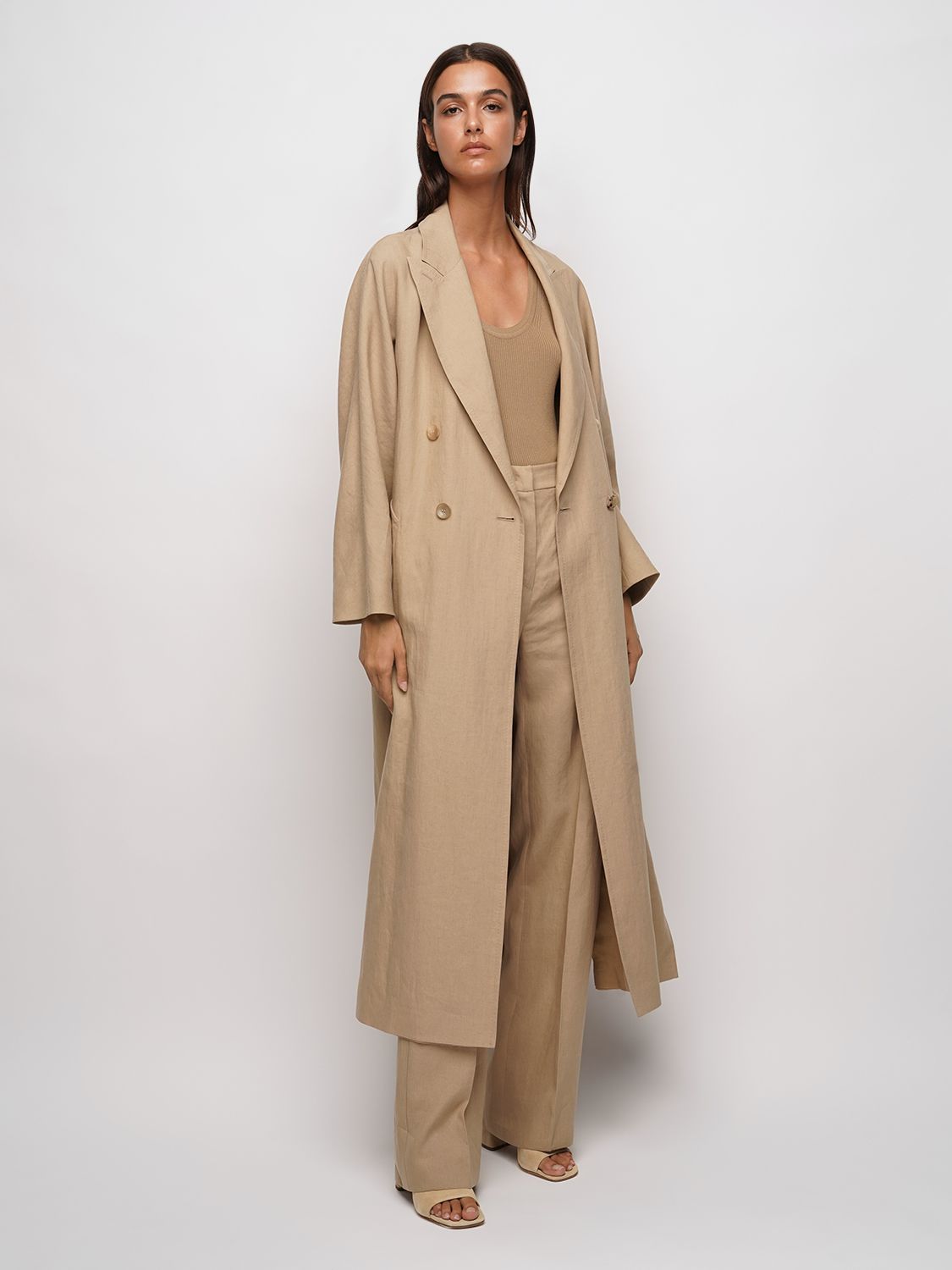 リネンキャンバスコート