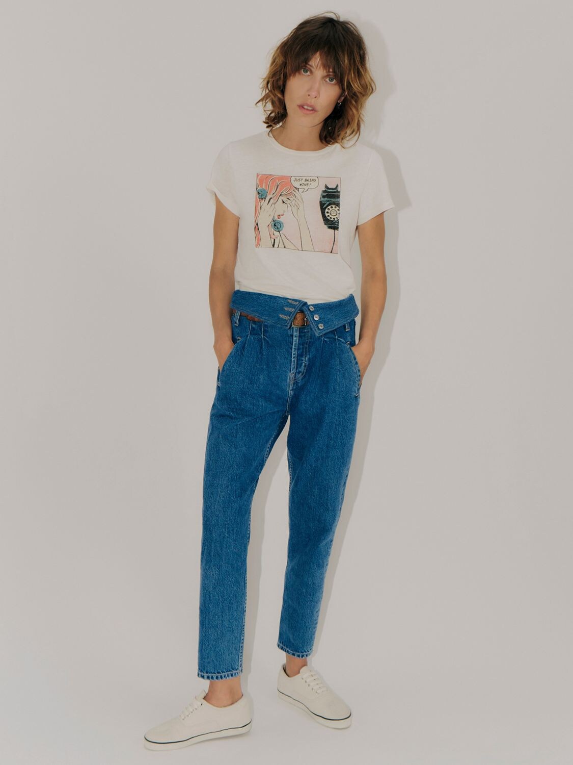 RE/DONE 80S FOLD OVER JEANS,73I5BP005-U0VWRU5USUVTIEFTRLVD0