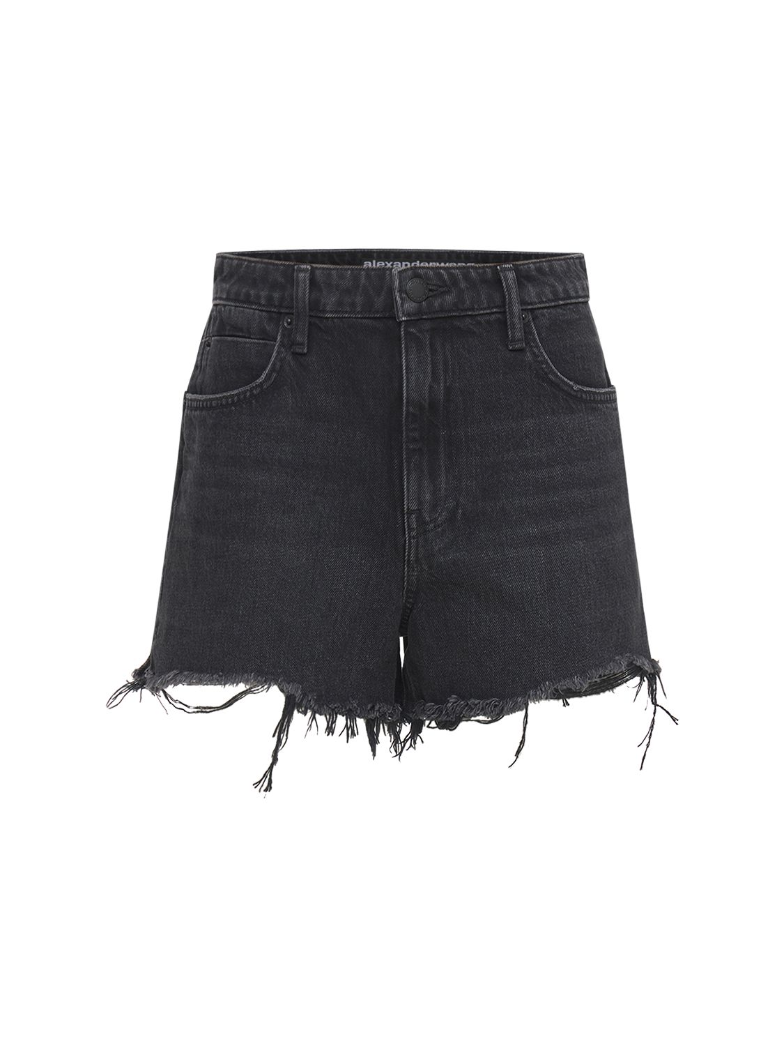 Shorts Aus Baumwolldenim Mit Saum Im Raw Cut