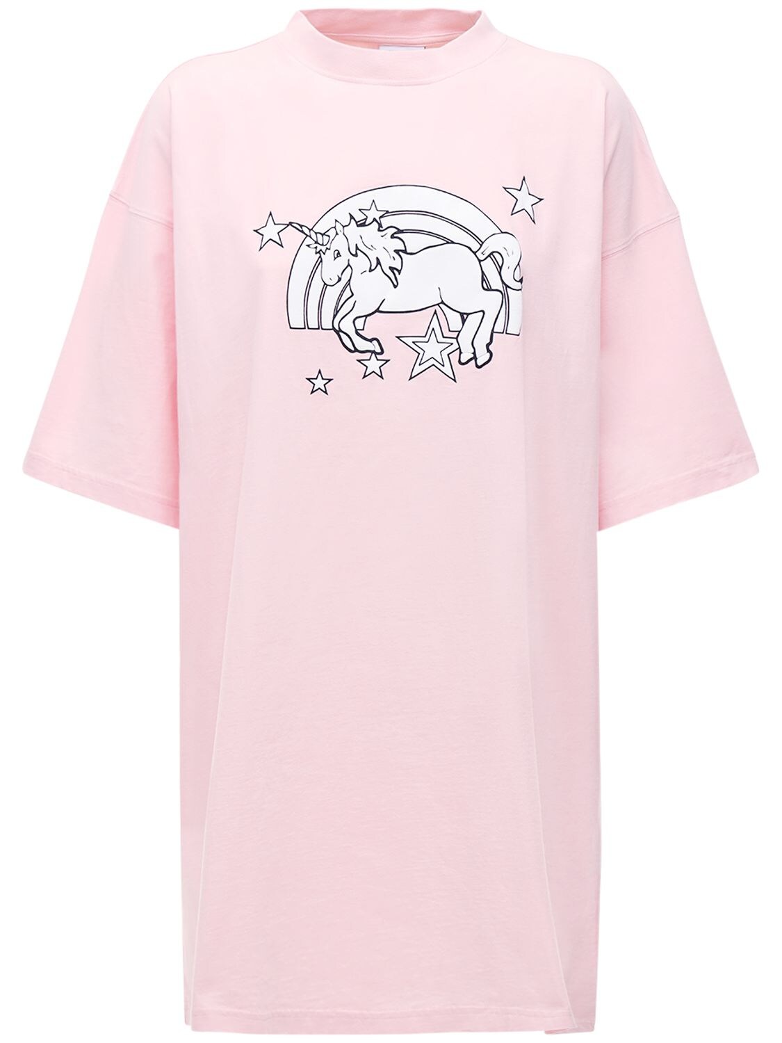VETEMENTS “MAGIC UNICORN”棉质平纹针织T恤,73I5BW050-QKFCWSBQSU5L0