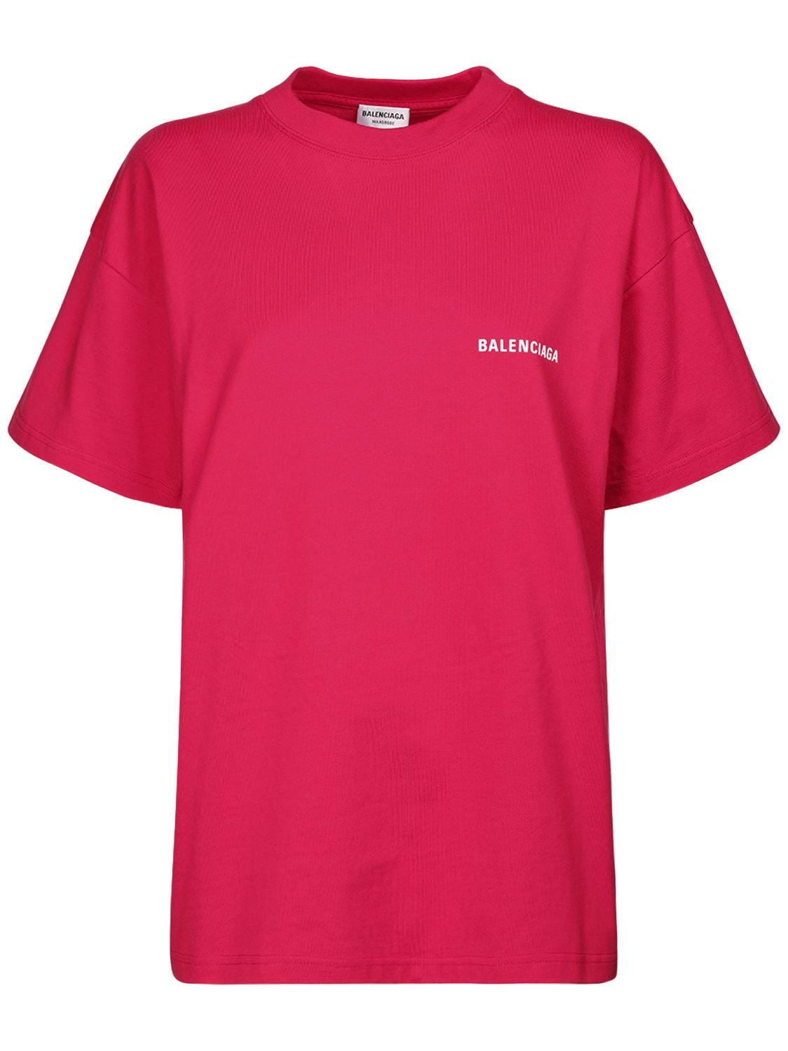 Balenciaga T-shirts PRINTED LOGO MEDIUM FIT JERSEY T-SHIRT