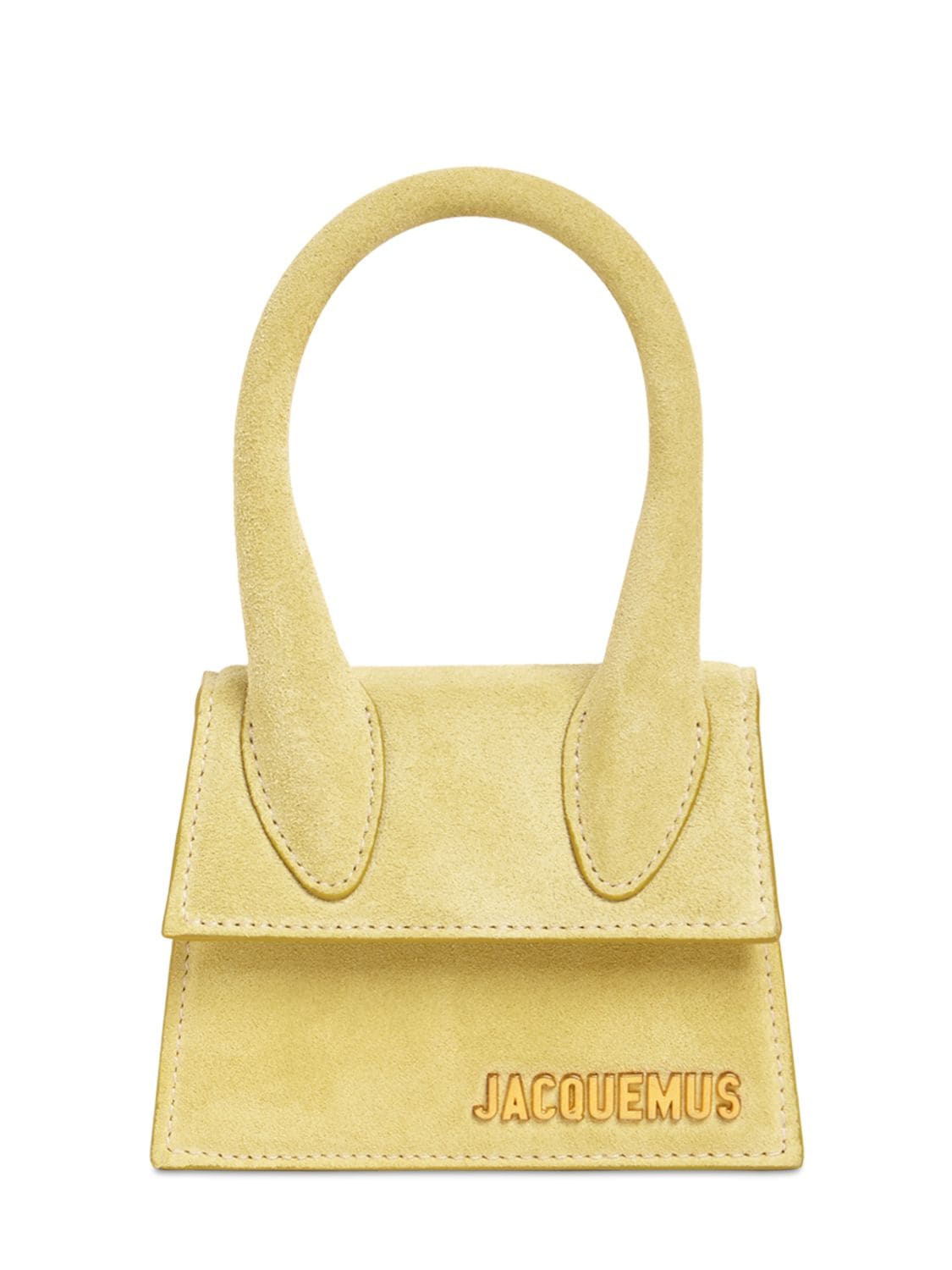 Jacquemus Le Chiquito Suede Bag In Light Green