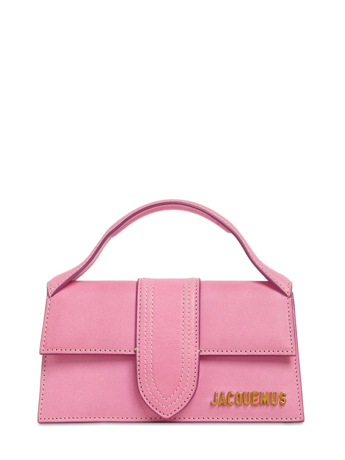 Jacquemus Le Bambino Suede Bag In Pink