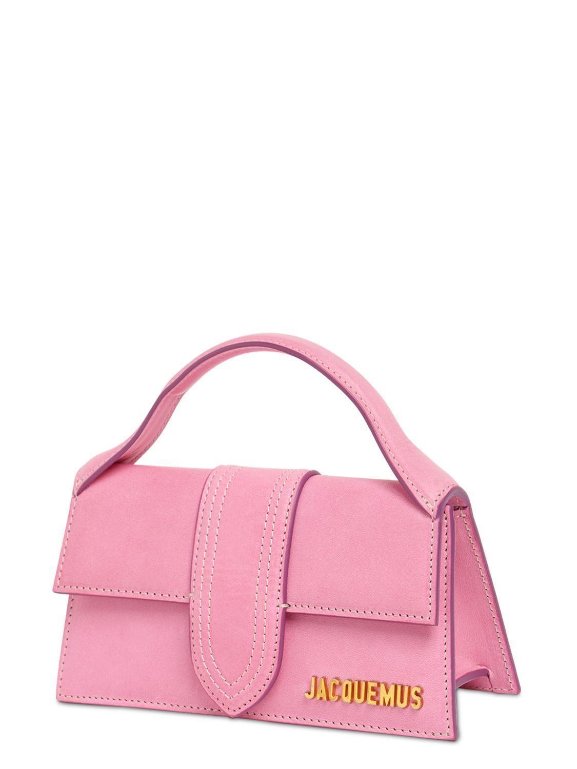 pink suede bag