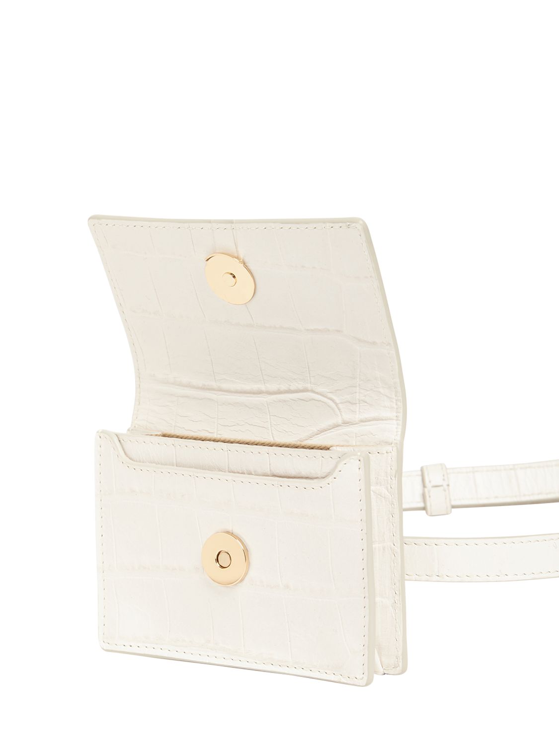 JACQUEMUS LA CEINTURE BELLO CROC EMB BELT BAG