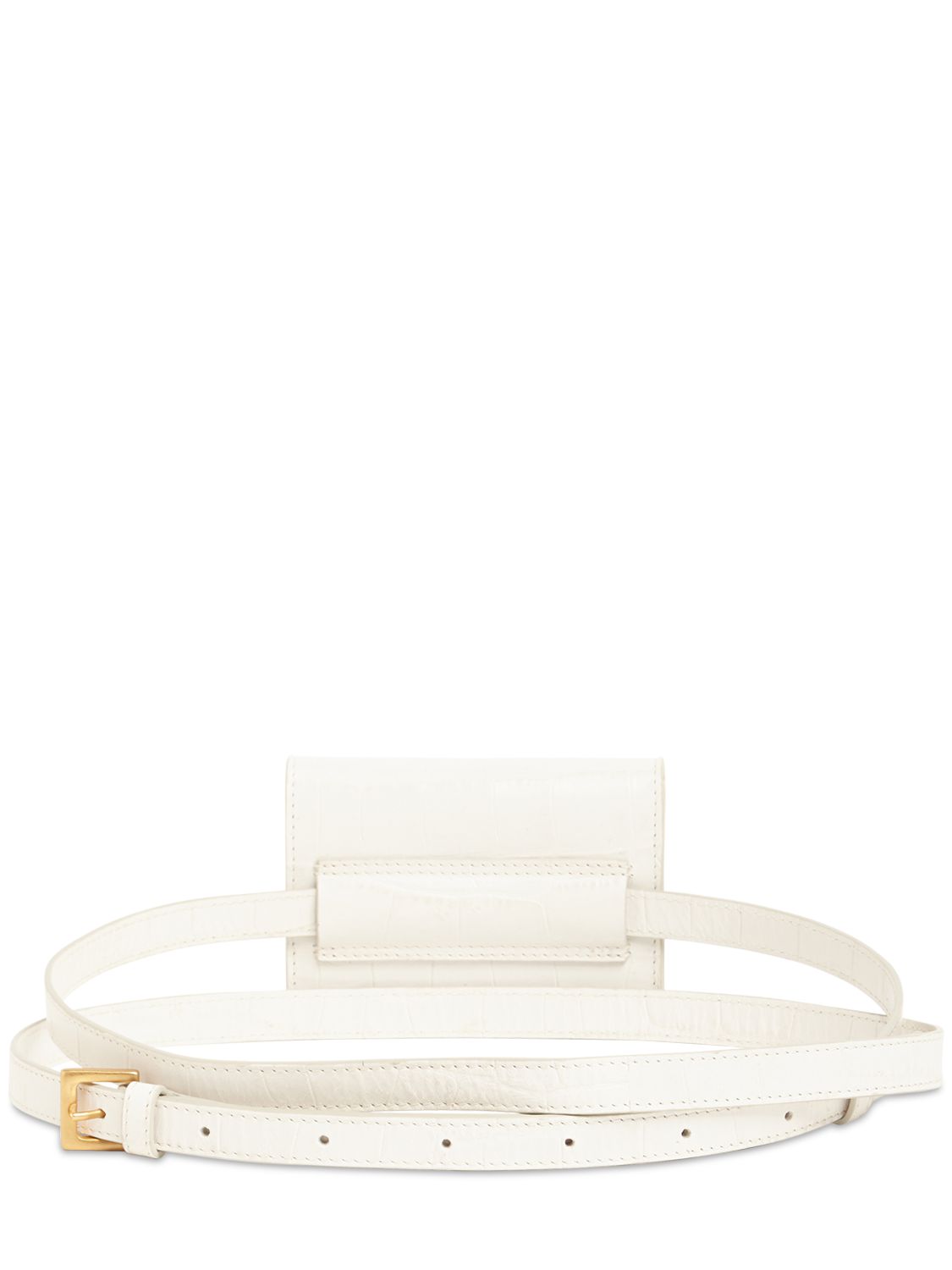 JACQUEMUS LA CEINTURE BELLO CROC EMB BELT BAG