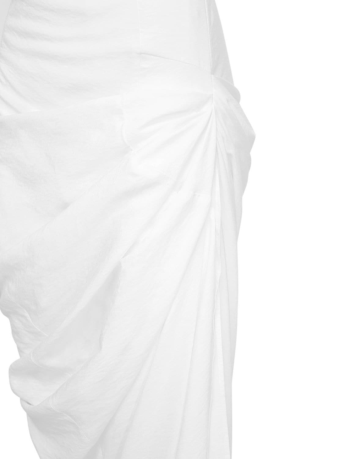 Shop Jacquemus La Robe Saudade Long Viscose Blend Dress In White