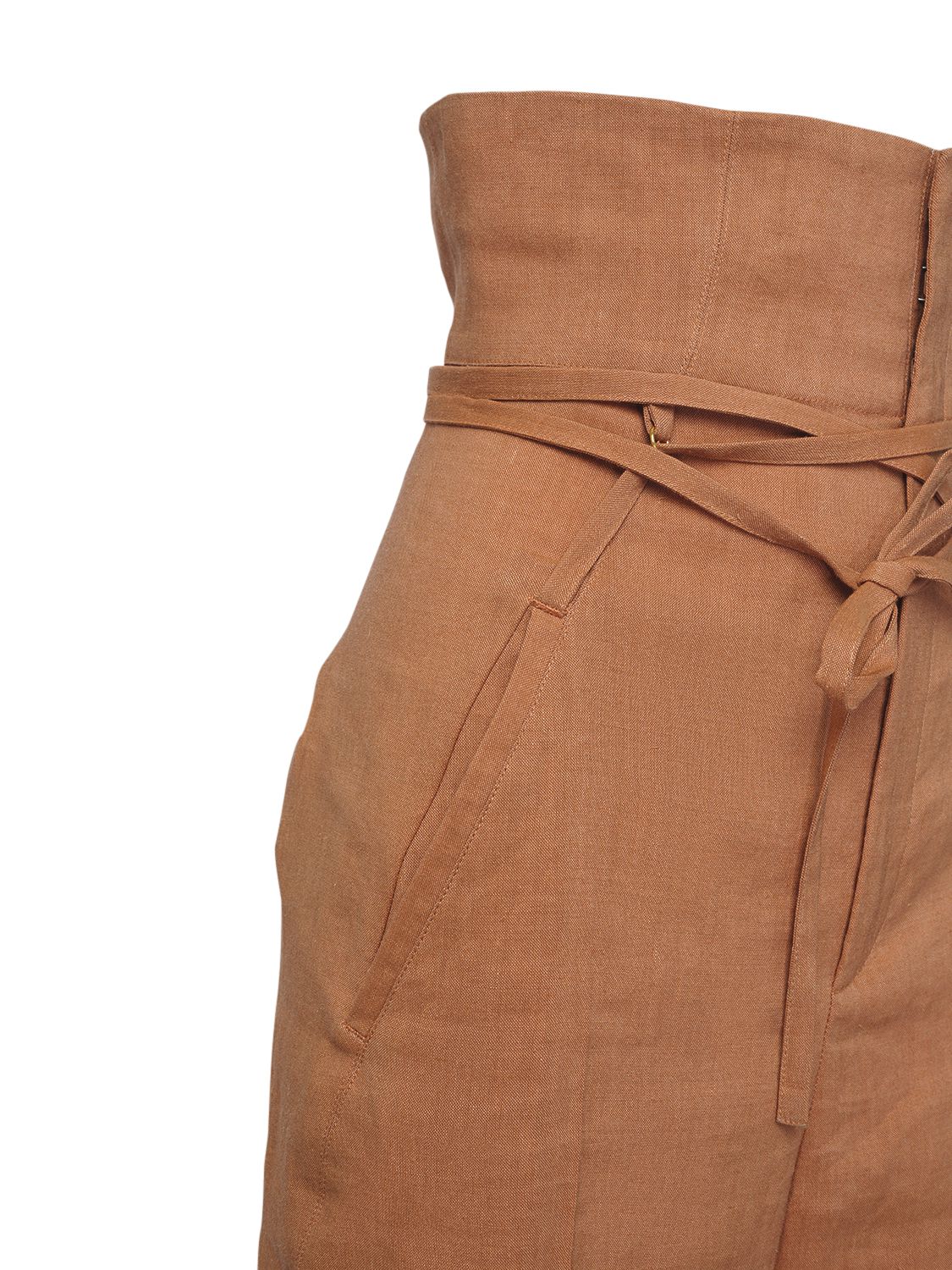 JACQUEMUS LE PANTALON NOVIO CANVAS WIDE LEG PANTS