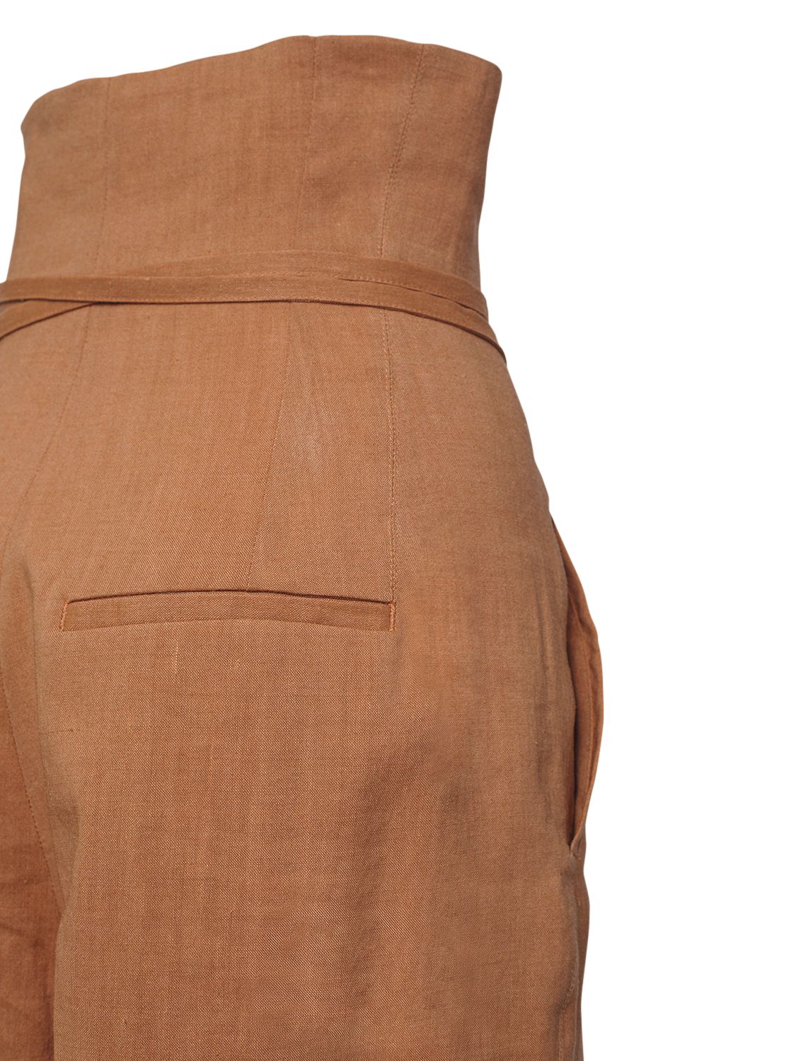 JACQUEMUS LE PANTALON NOVIO CANVAS WIDE LEG PANTS