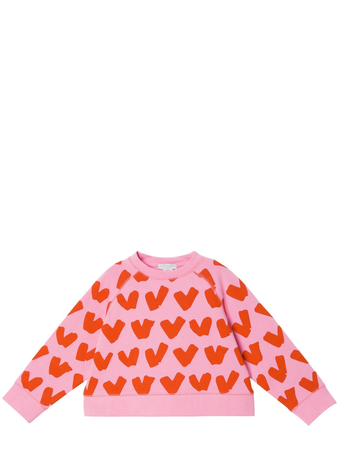 STELLA MCCARTNEY 心形印花有机棉卫衣,73I6SH024-SDUWMW2