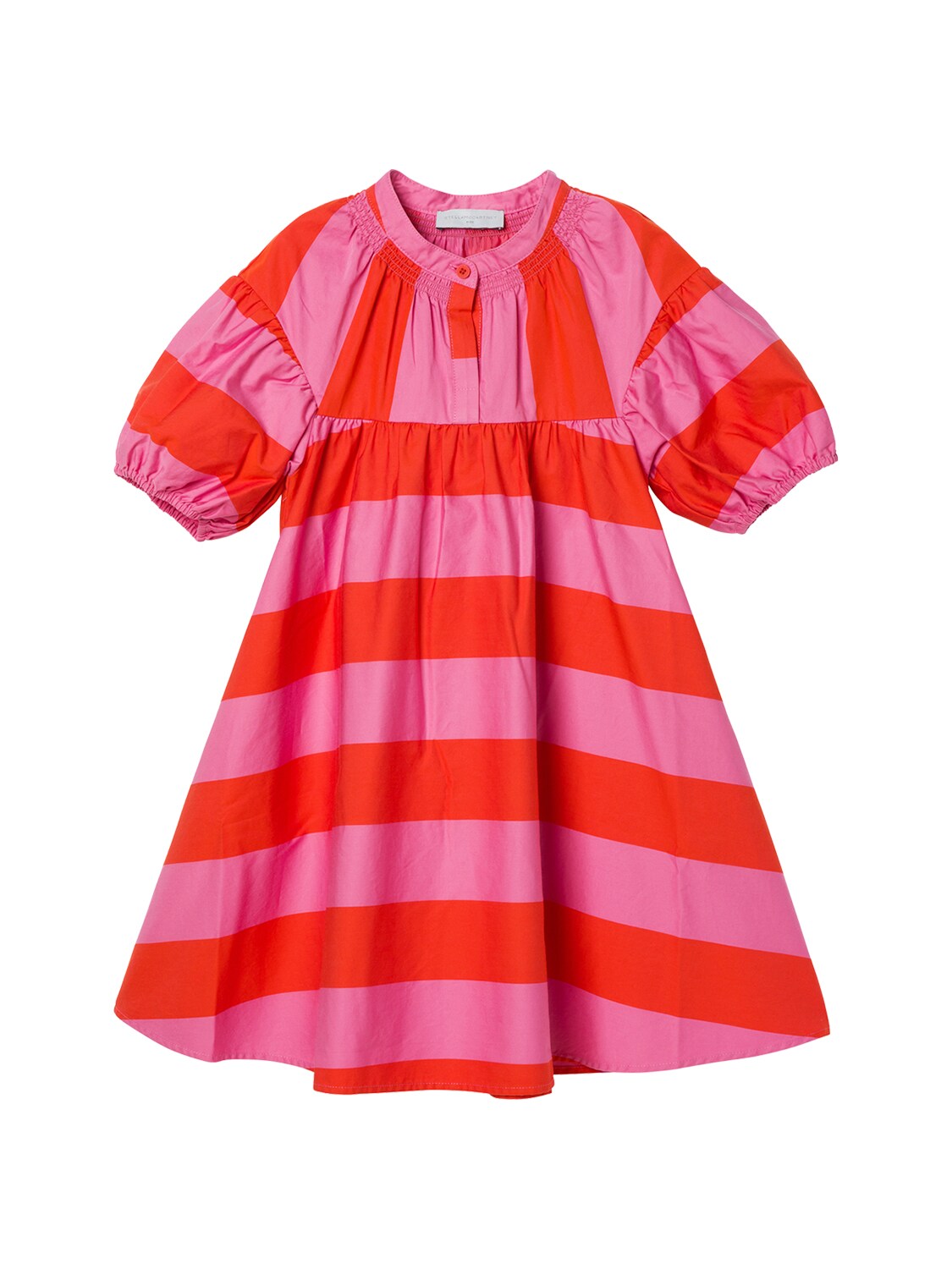 STELLA MCCARTNEY STRIPED ORGANIC COTTON DRESS,73I6SH060-SDUWMG2