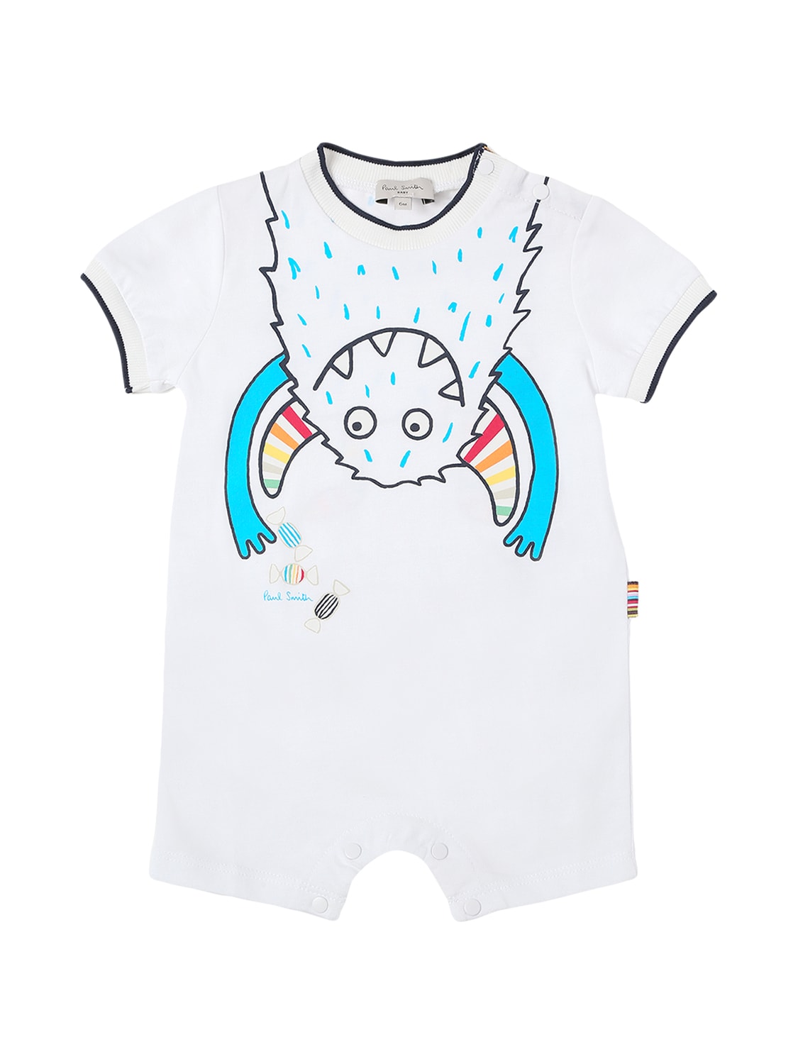 elect Sincerely equilibrium Paul Smith Junior Babies' Printed Cotton Romper In White | ModeSens