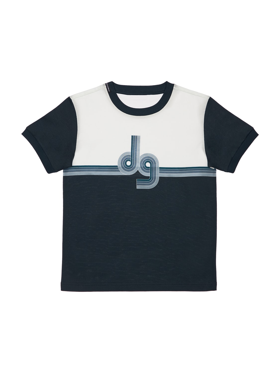 Dolce & Gabbana Kids' Printed Cotton Jersey T-shirt In Multicolor