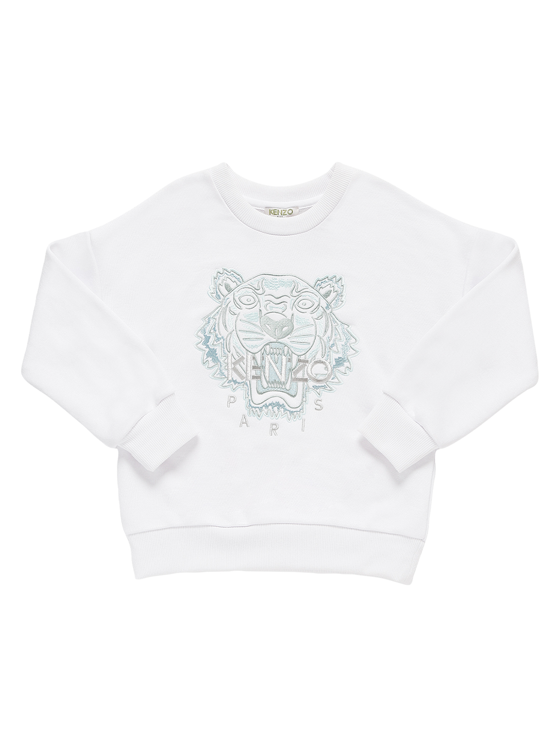 Sweatshirt Aus Baumwollmischung Mit Stickerei