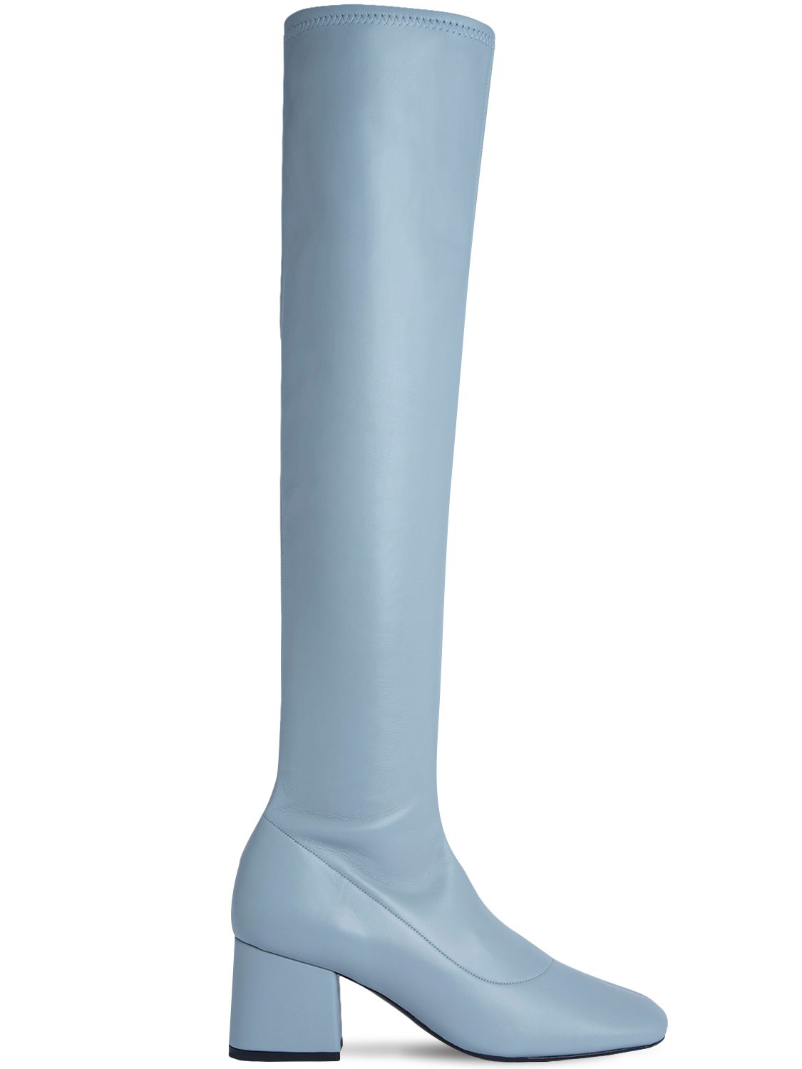 blue stretch boots