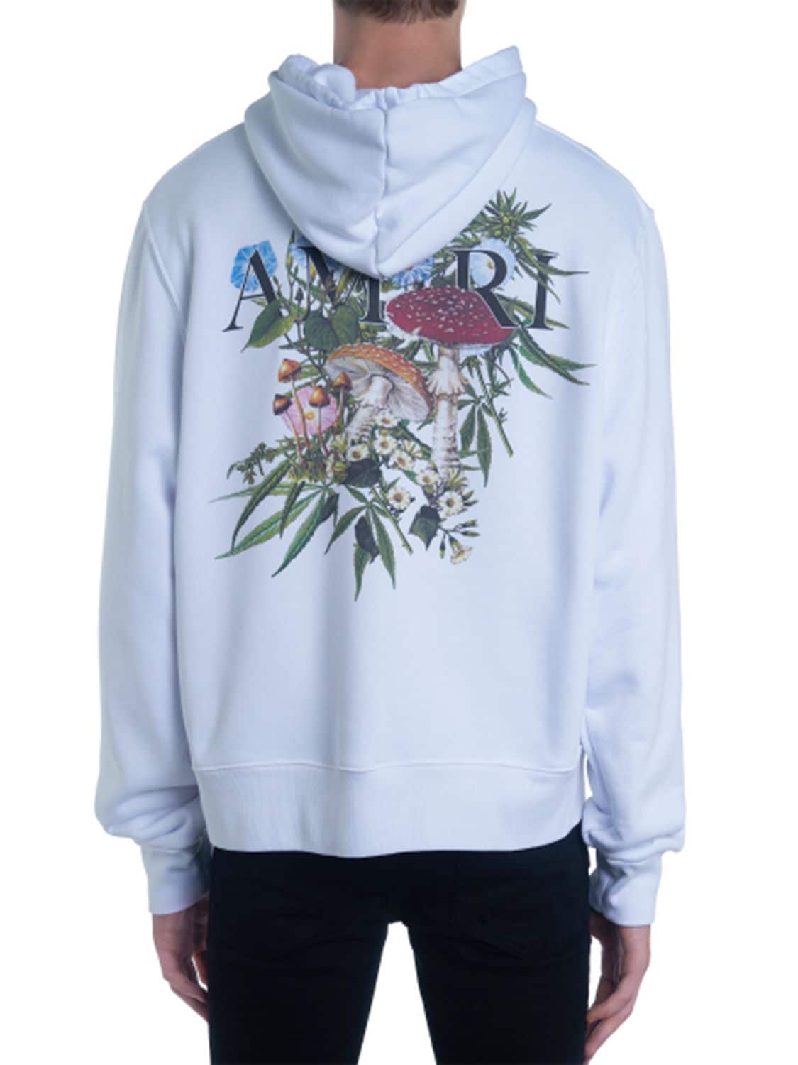 Amiri Psychedelic Print Jersey Hoodie In White