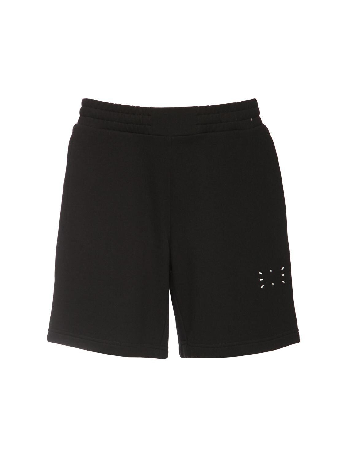 MCQ BY ALEXANDER MCQUEEN ICON ZERO LOGO COTTON SWEAT SHORTS,73I7EY004-MTAWMA2