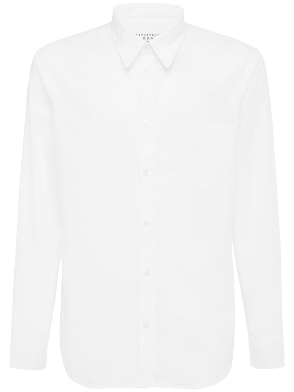 MAISON MARGIELA SLIM FIT GARMENT DYED SHIRT,73I7FF006-MTAW0