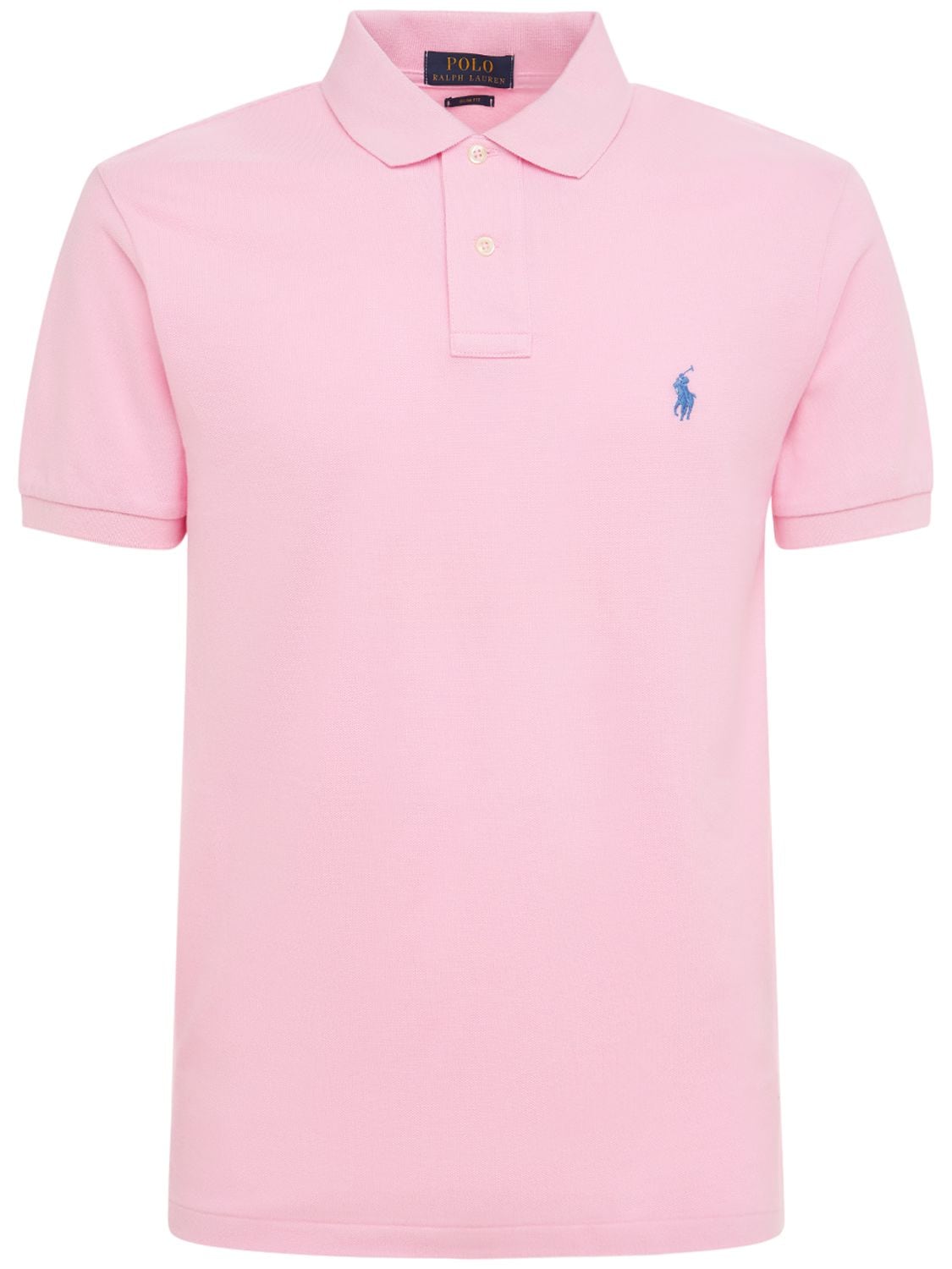 Polo Ralph Lauren Cotton Piquet Polo Shirt In Caramel Pink