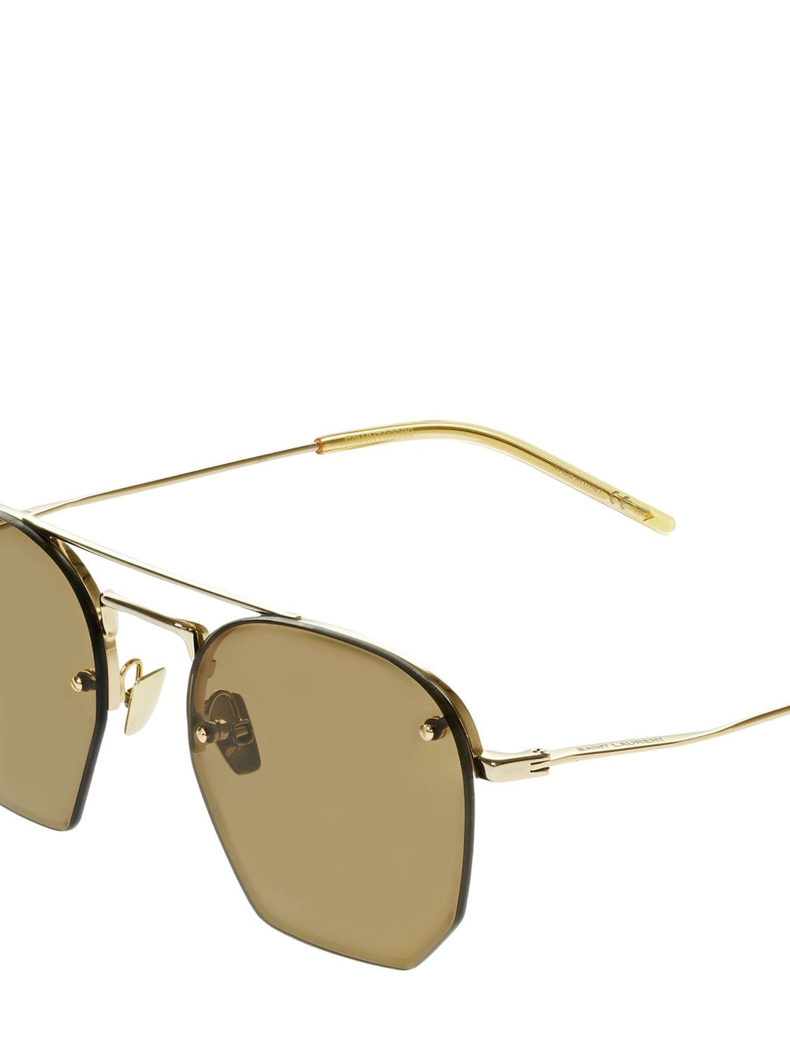 Saint Laurent SL 422 Sunglasses - Gold / Brown