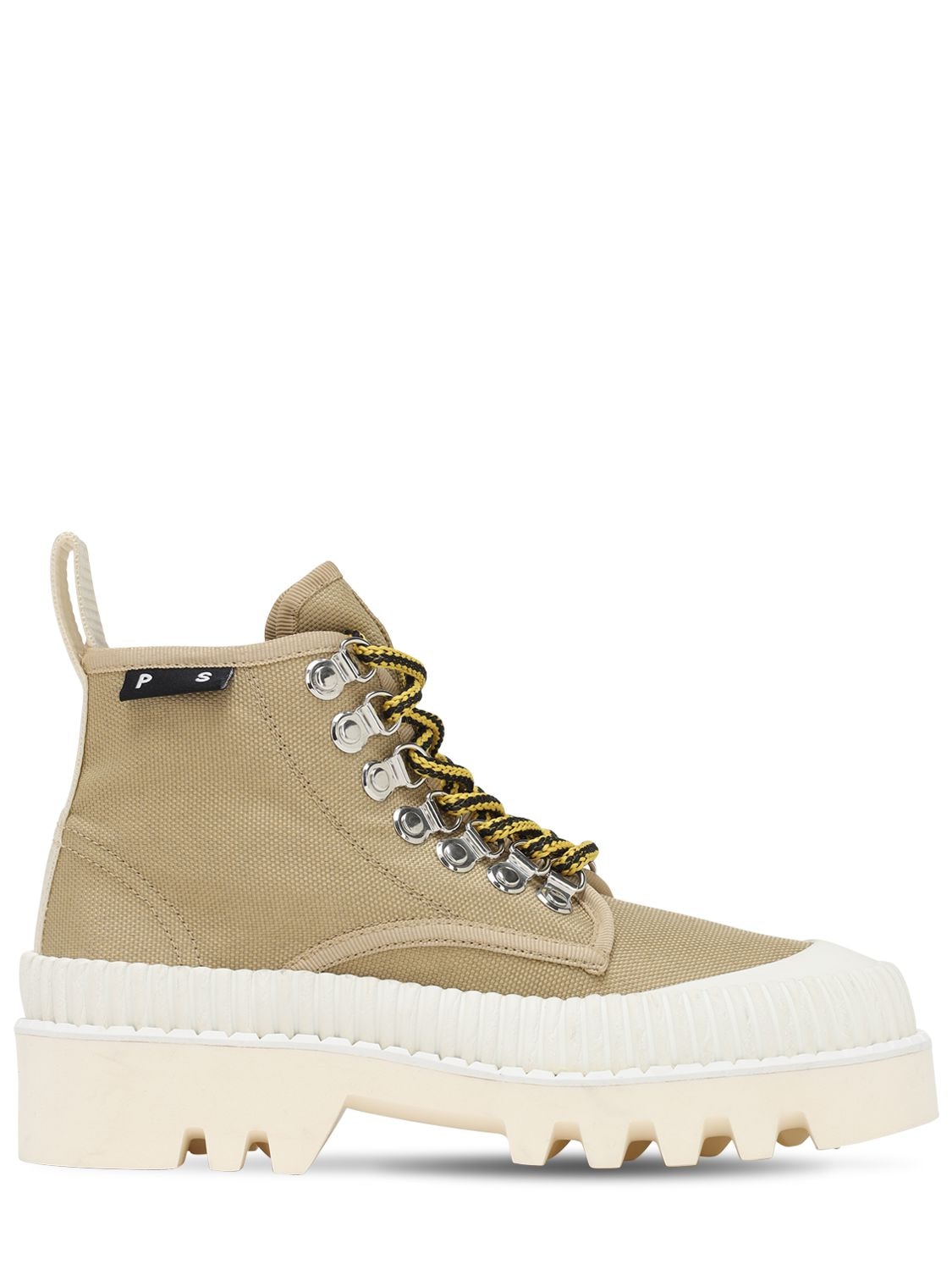 Proenza Schouler - 30mm nylon combat boots - Beige | Luisaviaroma