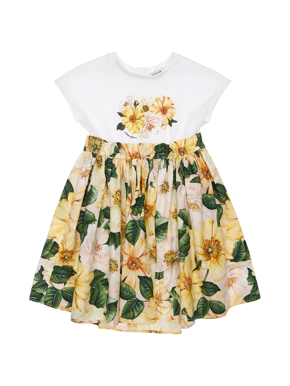Kleid Aus Baumwolljersey Und -popeline