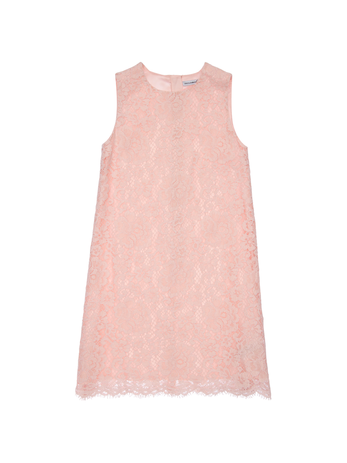 Ärmelloses Kleid Mit Spitze