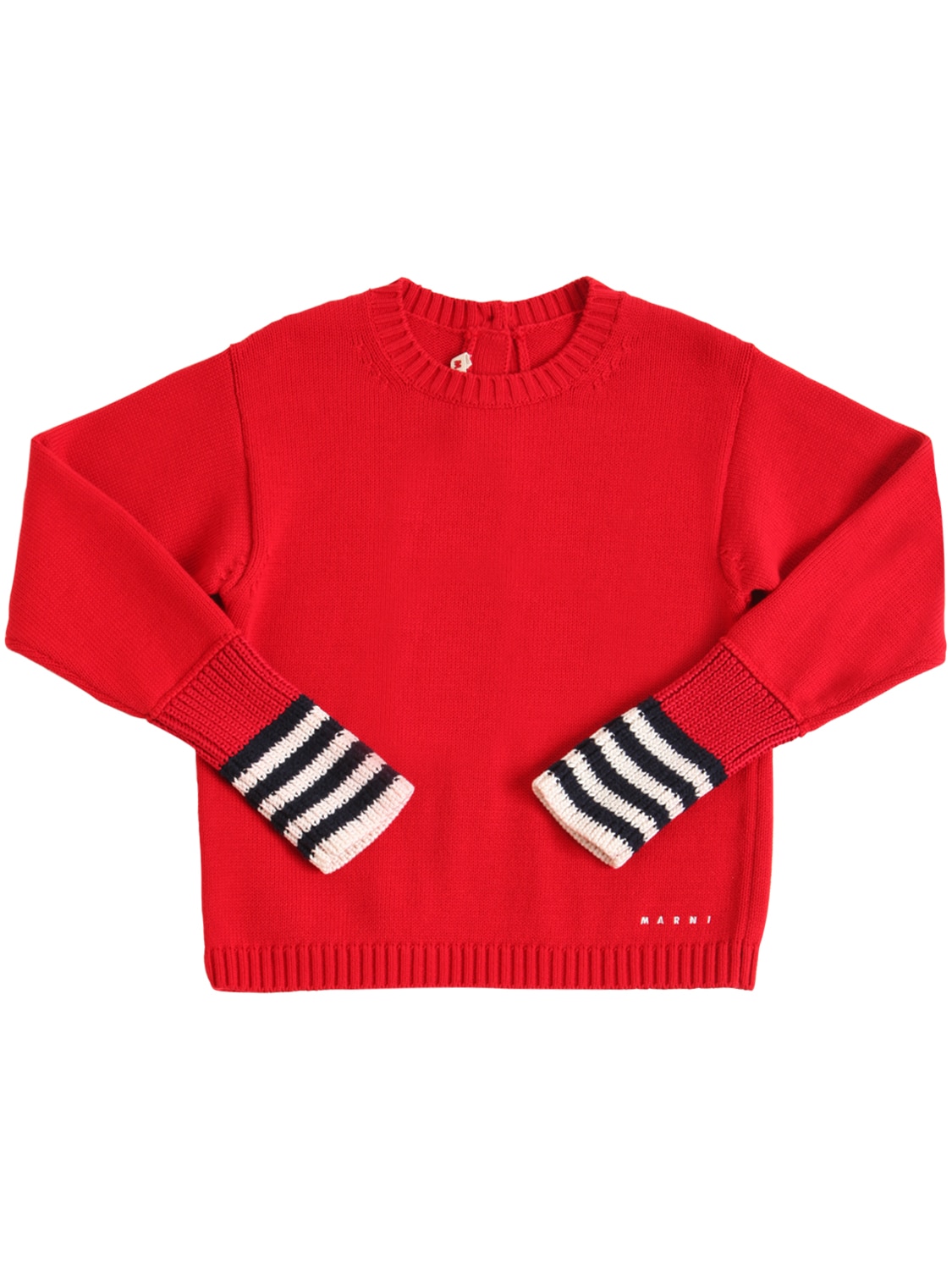 Marni Junior Kids' Cotton Sweater In Red