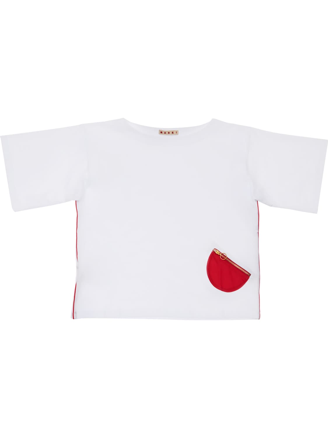 Marni Junior Kids' Cotton Jersey T-shirt In White