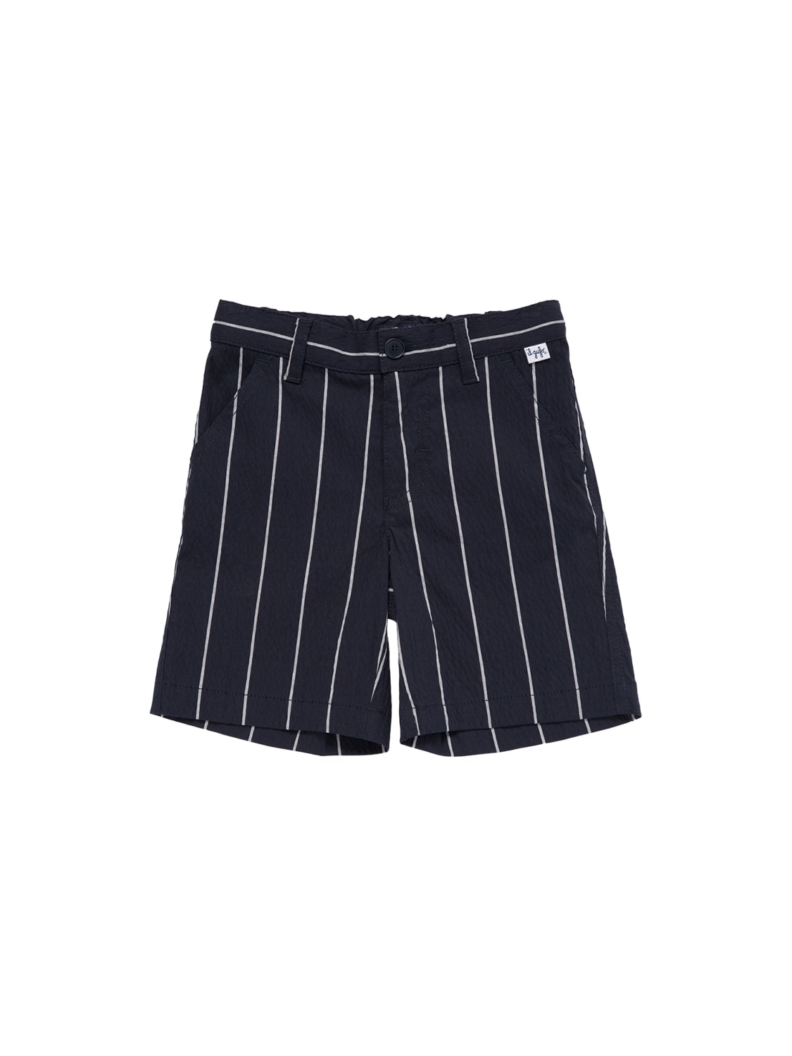 IL GUFO STRIPED COTTON SHORTS,73I8ZC023-NDK10