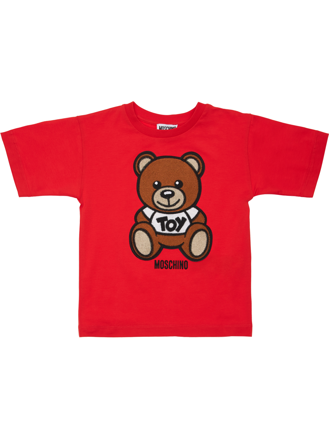 T-shirt Aus Baumwolljersey Mit Gesticktem Logo