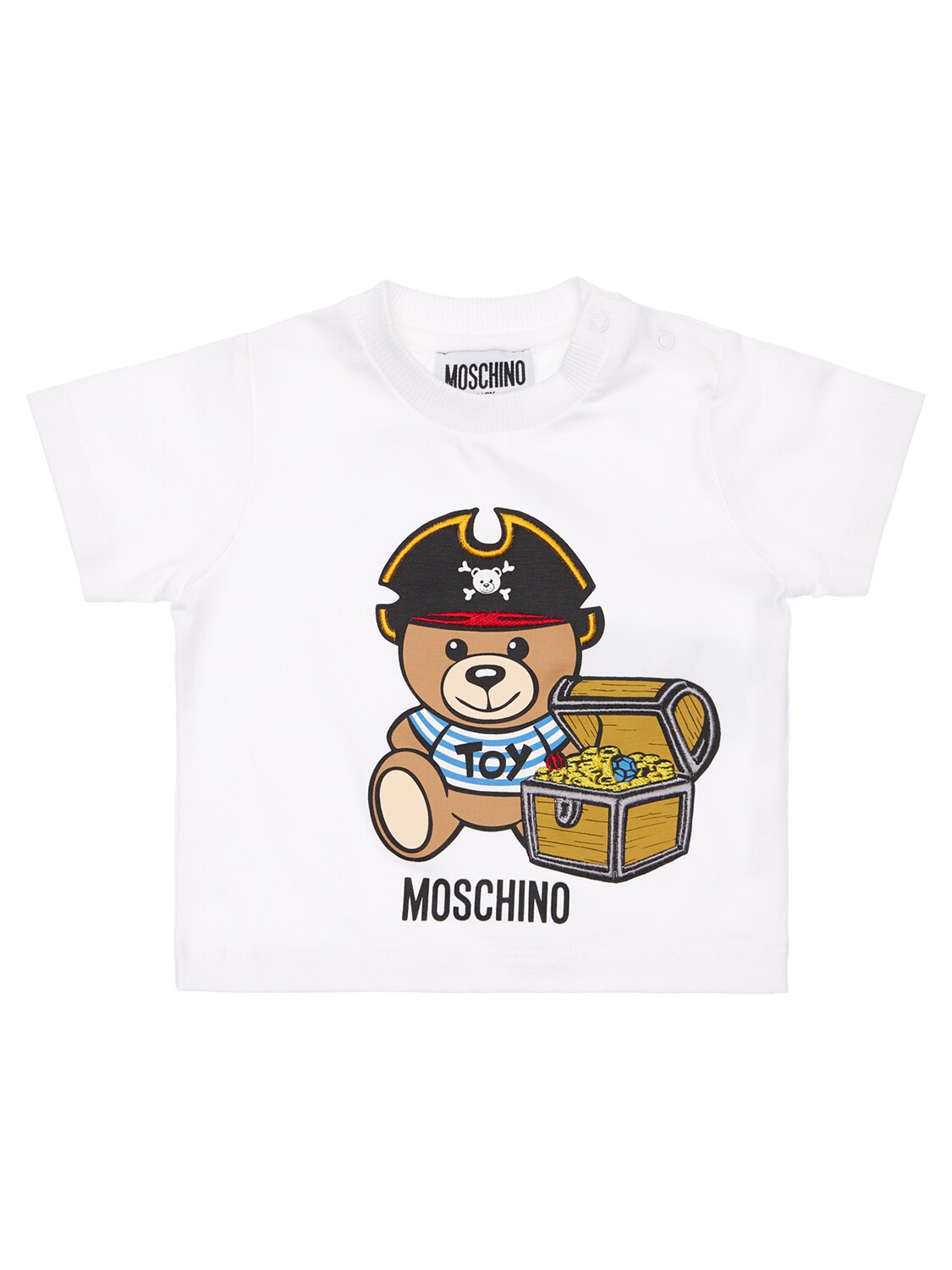 MOSCHINO TOY PRINT COTTON JERSEY T-SHIRT,73I8ZL094-MTAXMDE1