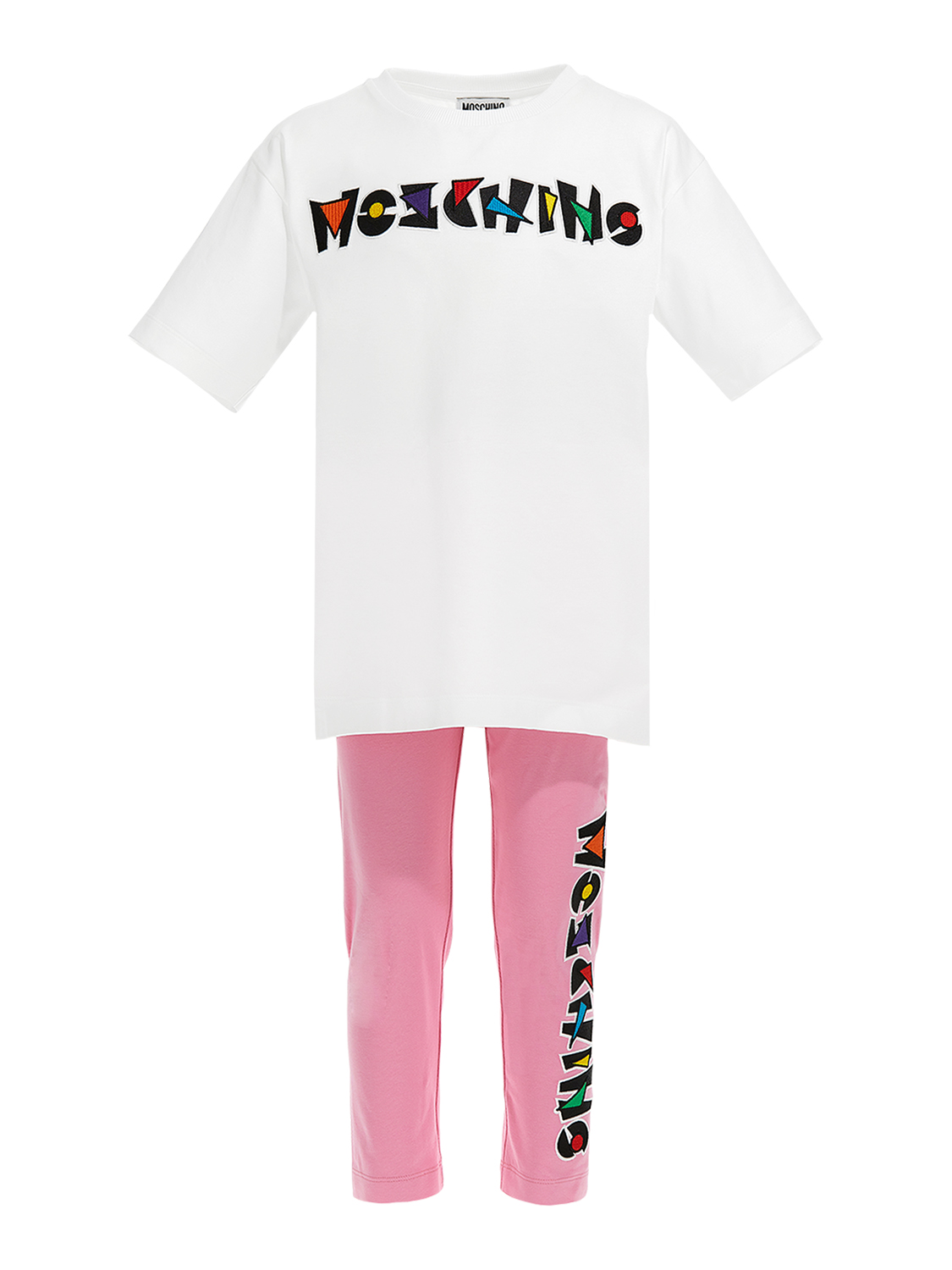 T-shirt Und Leggings Aus Baumwolljersey