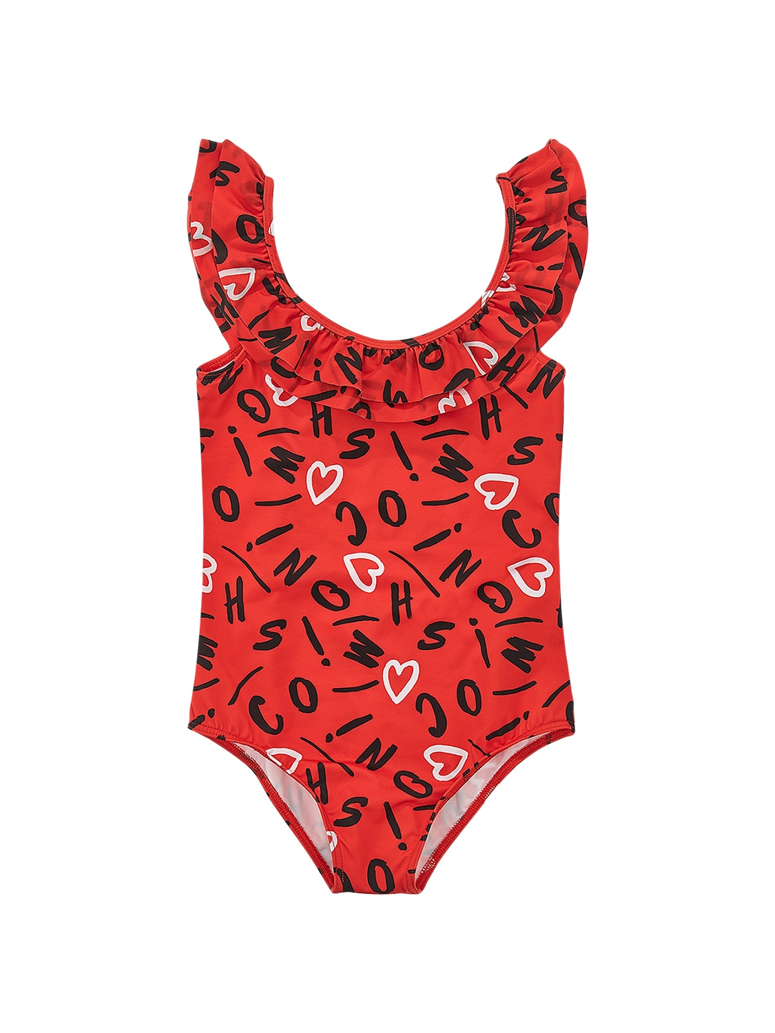 All Over Logo Print One Piece Swimsuit