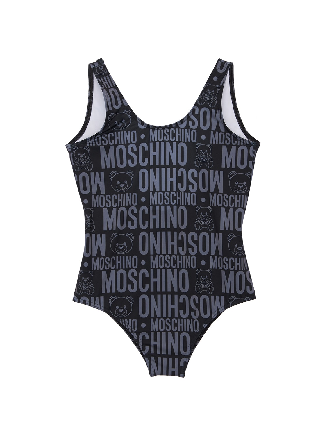 All Over Logo Print One Piece Swimsuit