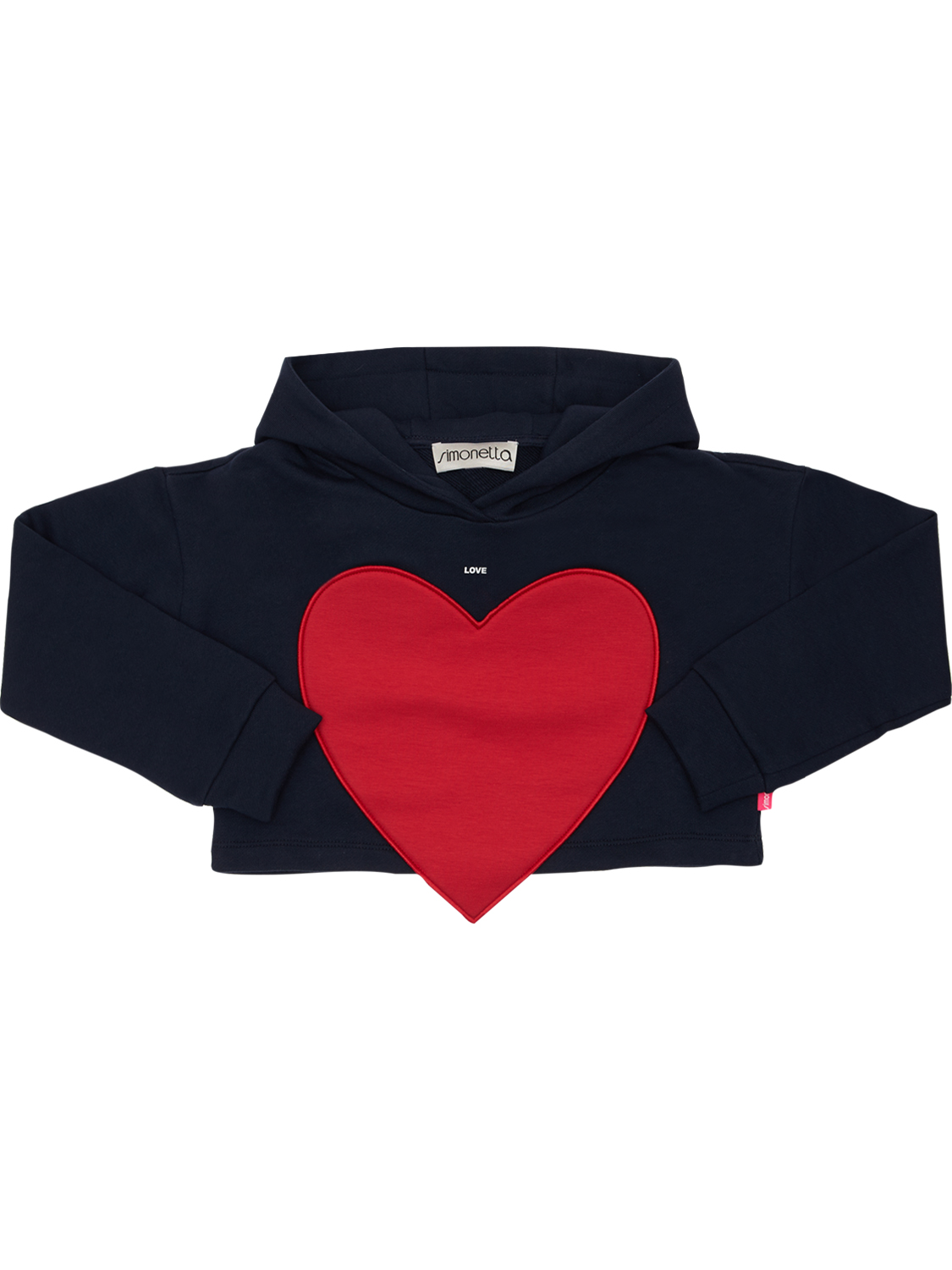 Hoodie Aus Baumwollfleece