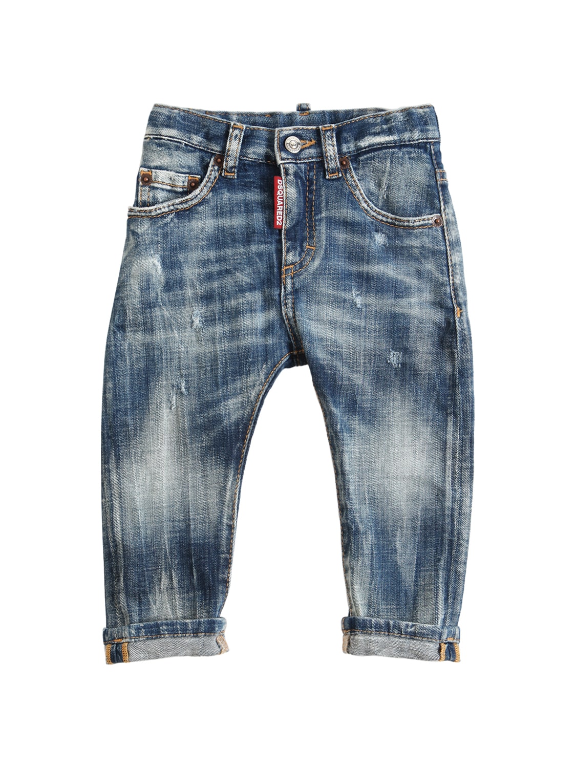 Dsquared2 Kids' Stretch Cotton Denim Jeans