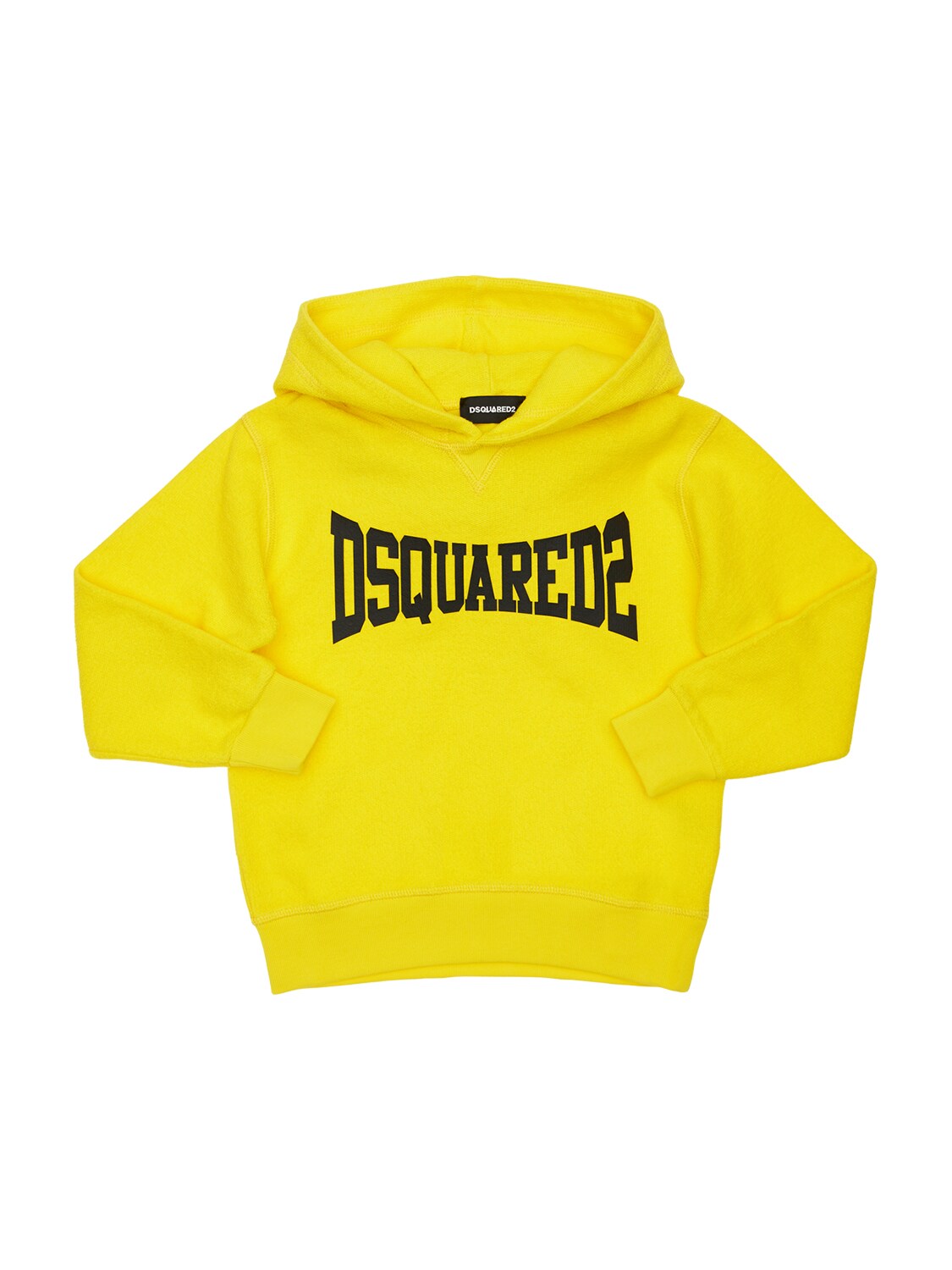 DSQUARED2 LOGO PRINT COTTON SWEATSHIRT HOODIE,73I91W002-RFEYMDU1