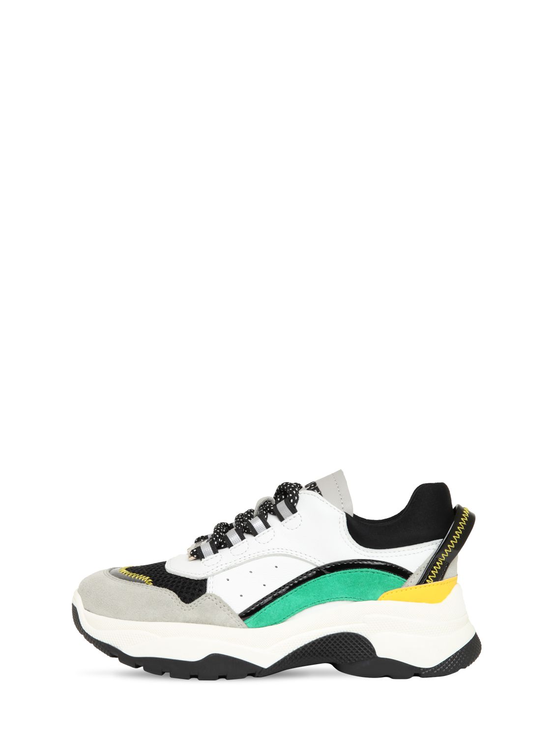 Sneakers Aus Leder & Wildleder