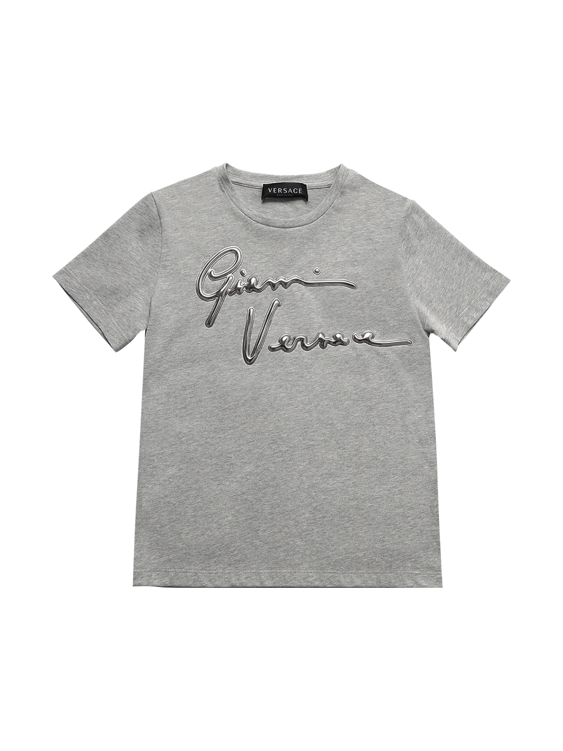 T-shirt Aus Baumwolljersey Mit Logoprägung