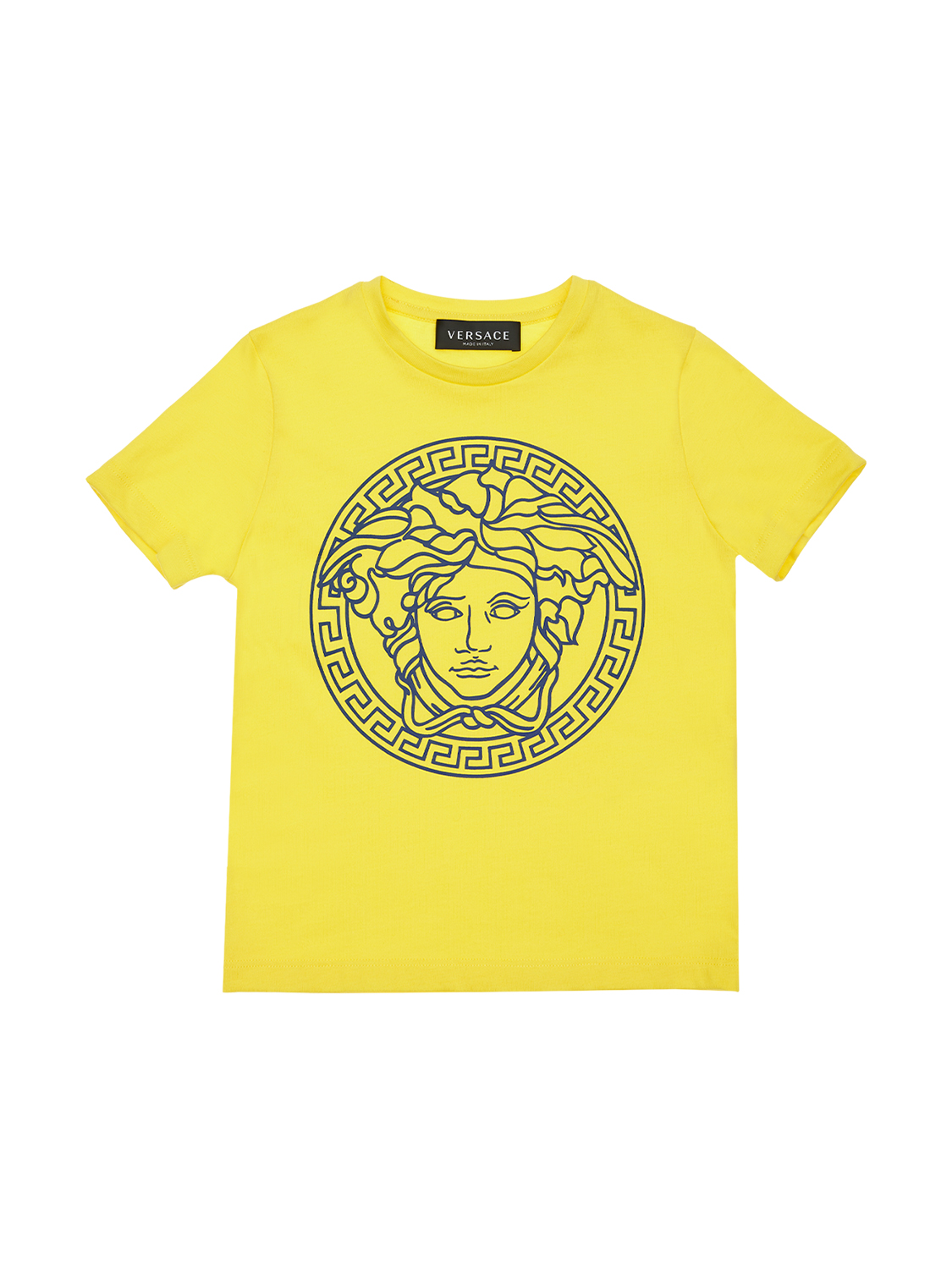 T-shirt Aus Baumwolljersey Mit Medusadruck