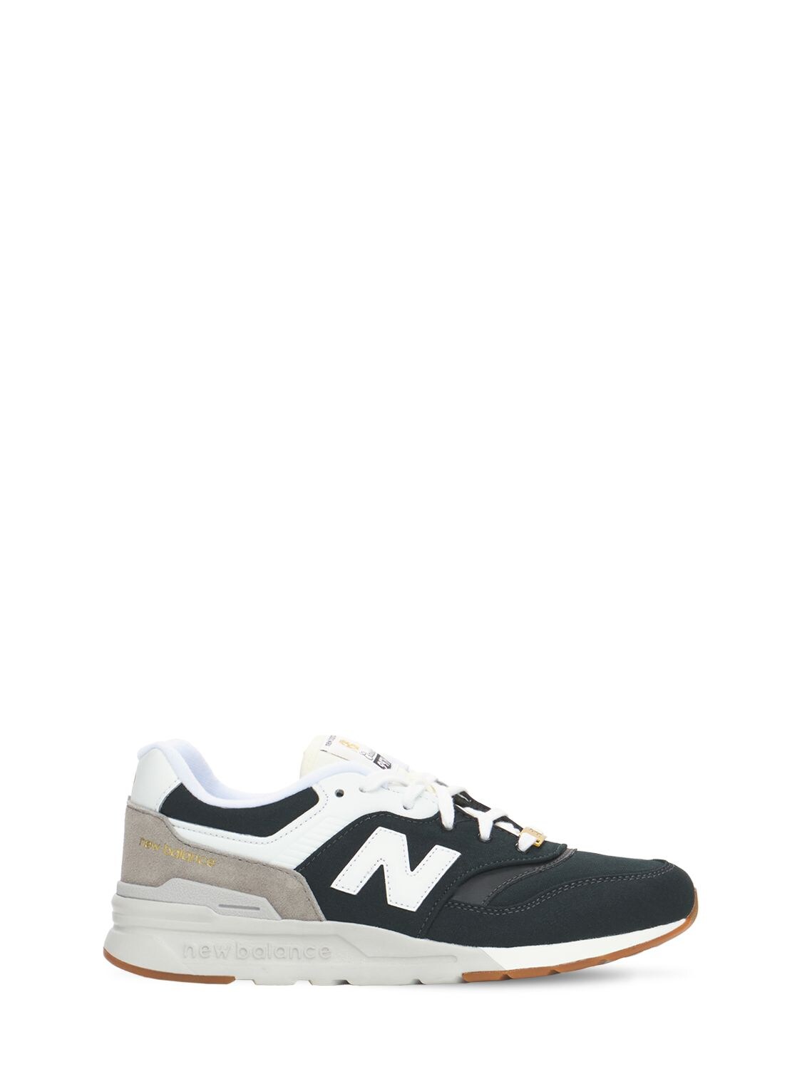 Image of 997 Suede & Mesh Lace-up Sneakers