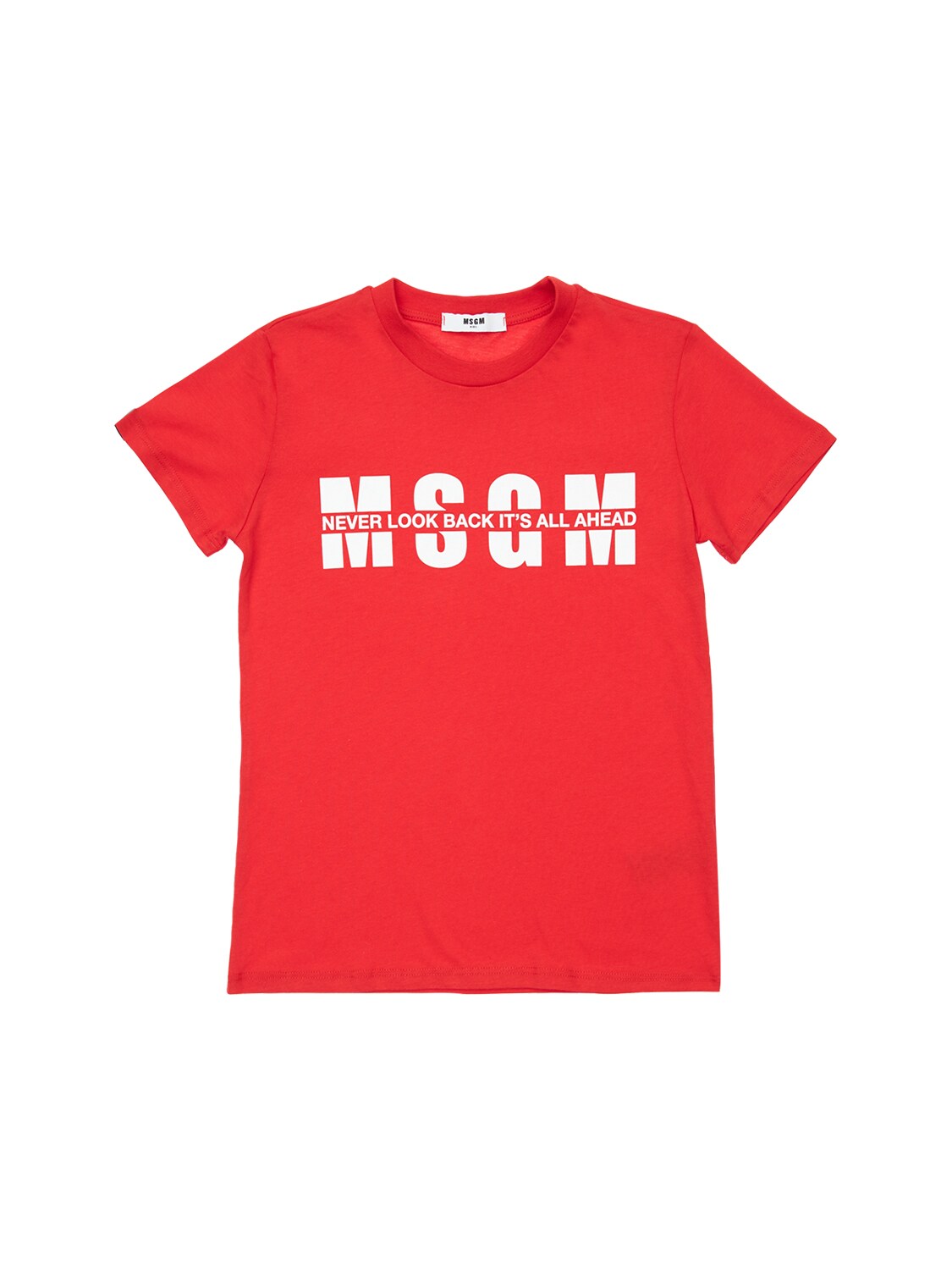 MSGM COTTON JERSEY T-SHIRT,73I93G003-MDQW0