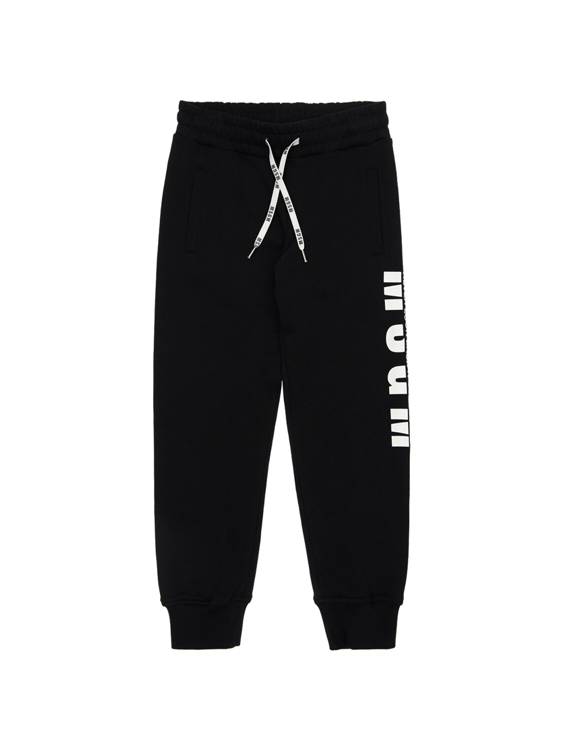 MSGM COTTON SWEATPANTS W/ LOGO,73I93G004-MTEW0