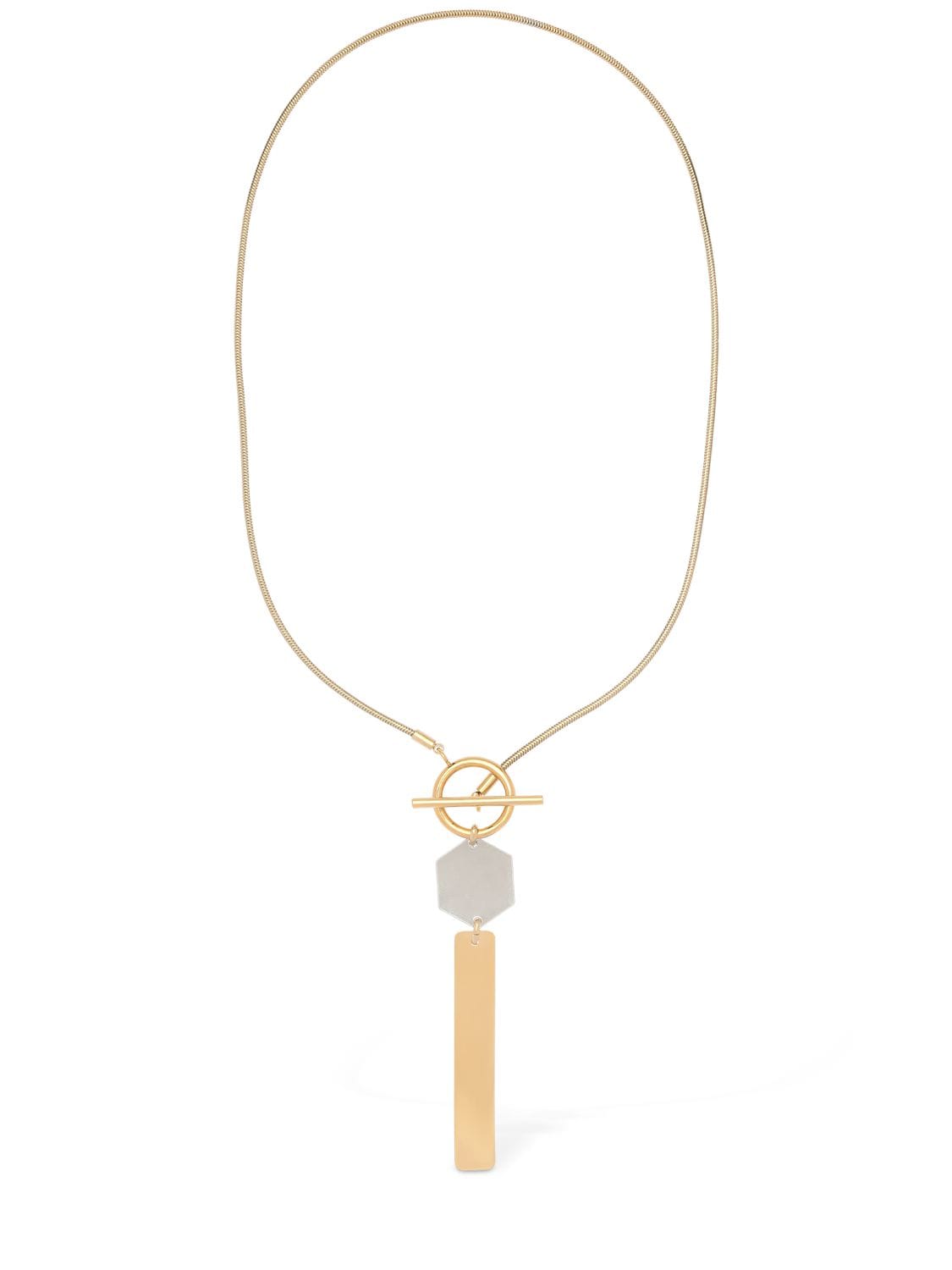 Isabel Marant Look At Me Short Necklace In Gold,silver
