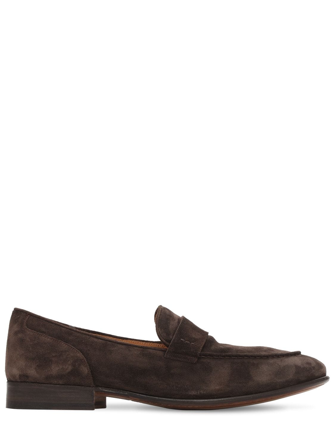 Alberto Fasciani 35mm All Suede Loafers In Brown
