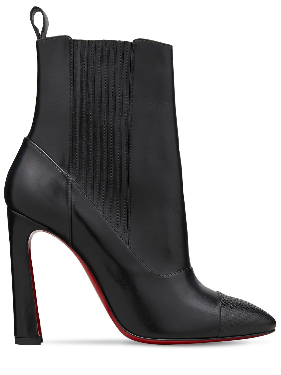 Christian Louboutin Me In The 90s 100 Calf Jurassic Calf Shi In Black