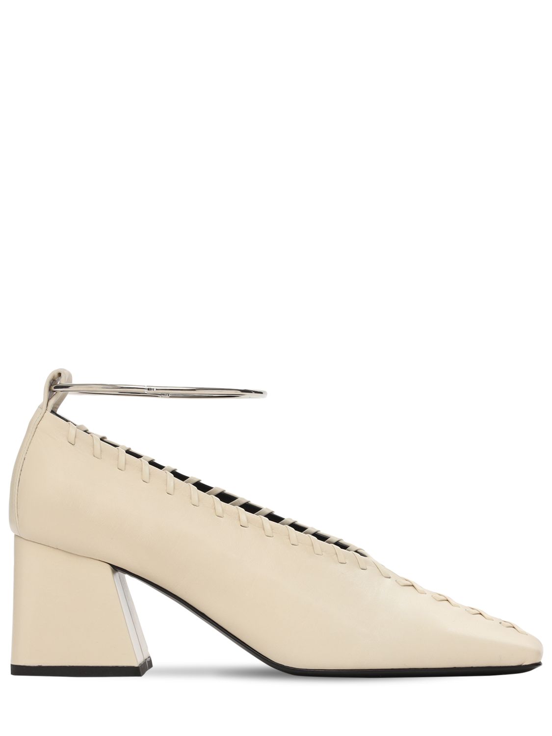 jil sander leather pumps